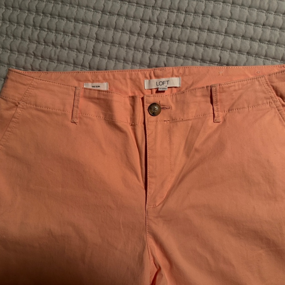 LOFT - NICE Peach Color Slim Pants